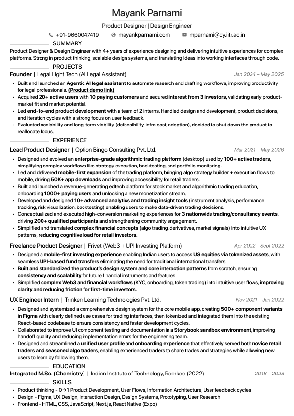 My Resume
